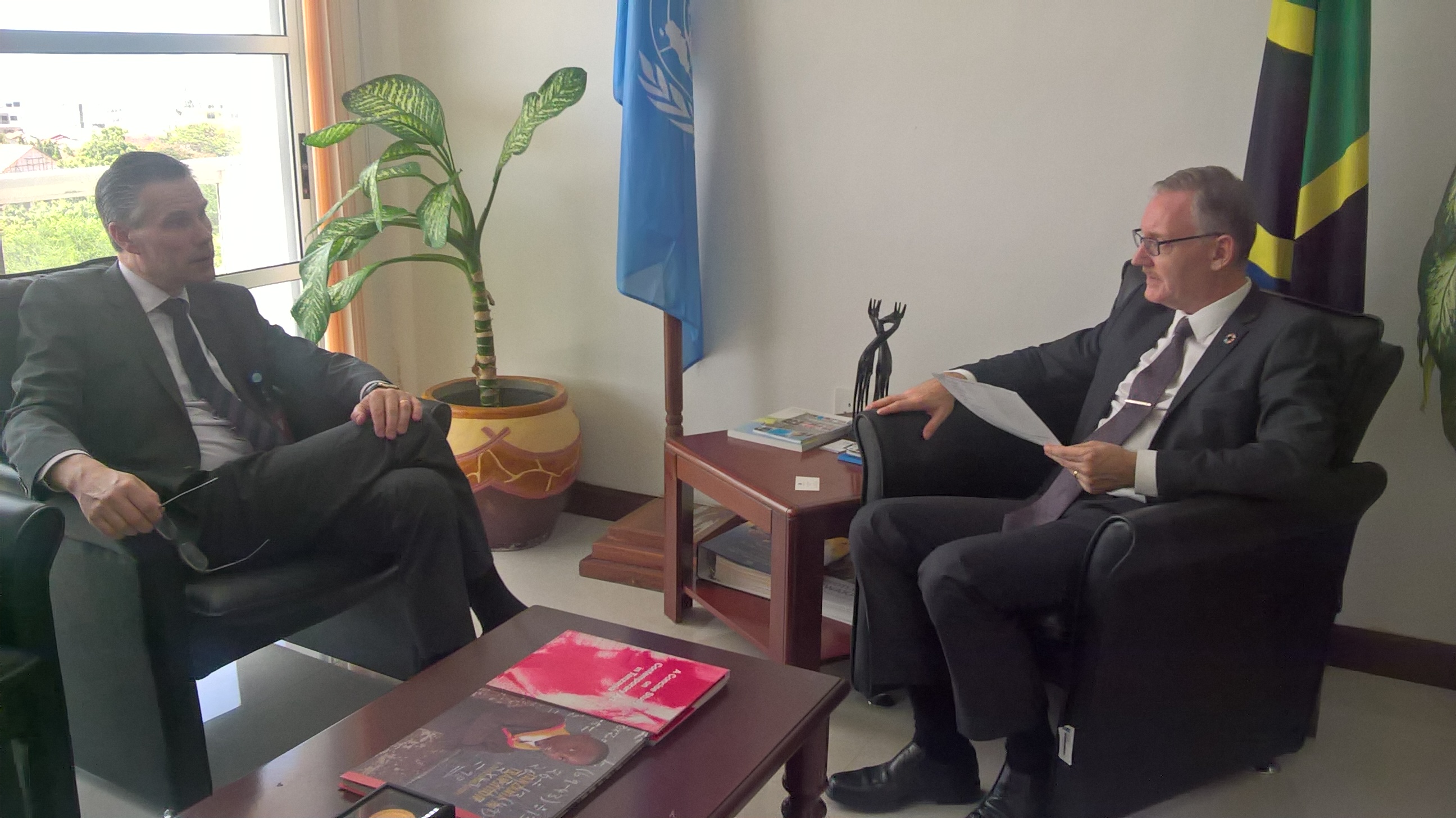 Meeting with UN Resident Coordinator and UNDP Resident Representative in the United Republic of Tanzania, Mr. Alvaro Rodriguez (19 January 2017)